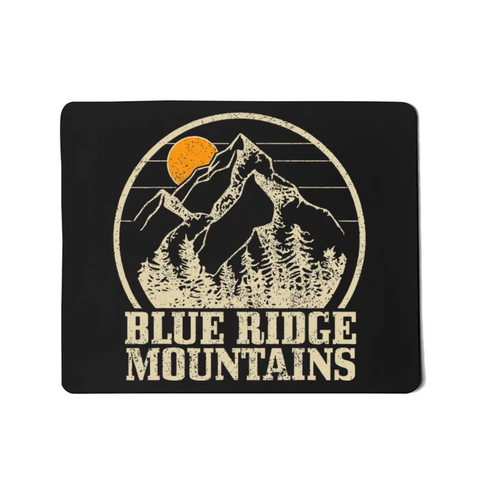 Blue Ridge Mountains Vintage Vintage Hiking Camping Gift Mousepad