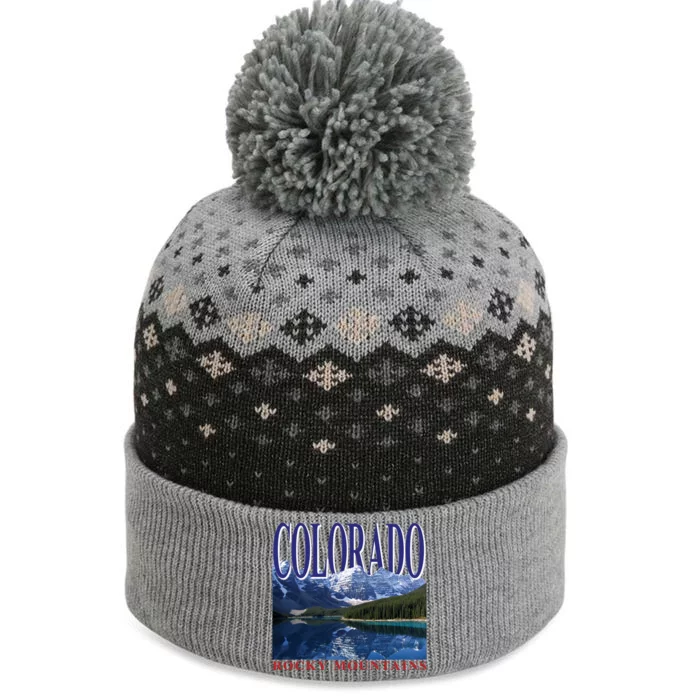 Beautiful Rocky Mountains Colorado The Baniff Cuffed Pom Beanie