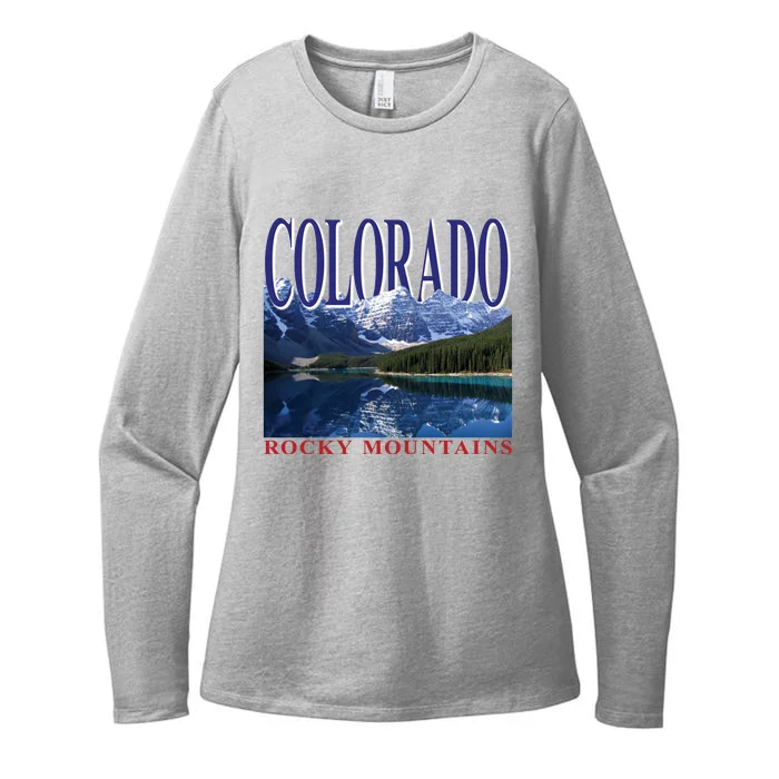 Beautiful Rocky Mountains Colorado Womens CVC Long Sleeve Shirt