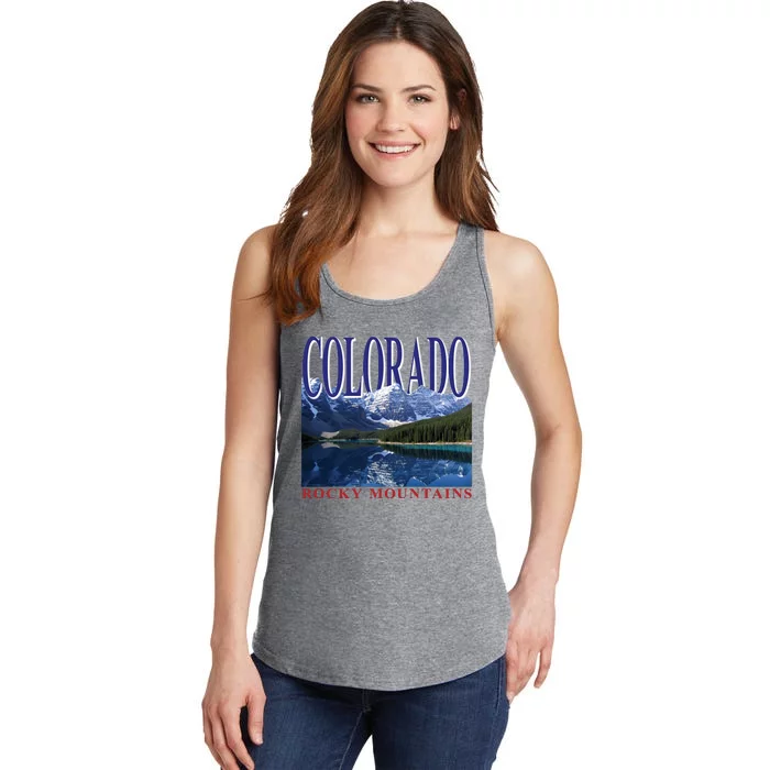 Beautiful Rocky Mountains Colorado Ladies Essential Tank