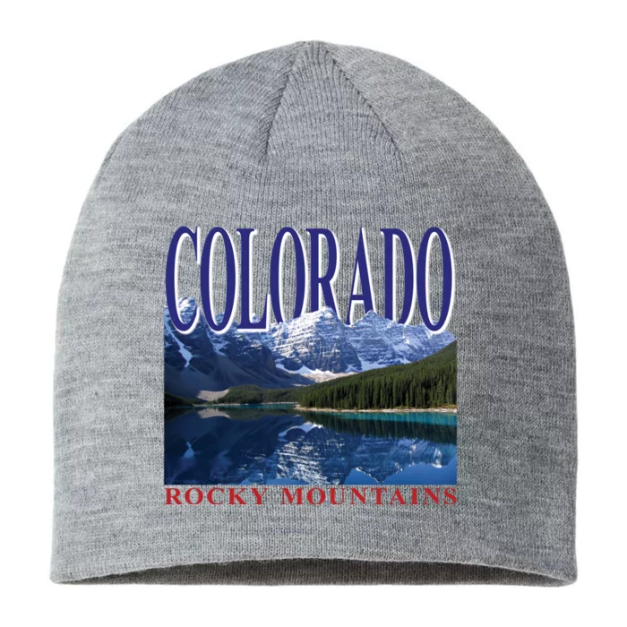 Beautiful Rocky Mountains Colorado 8 1/2in Sustainable Knit Beanie