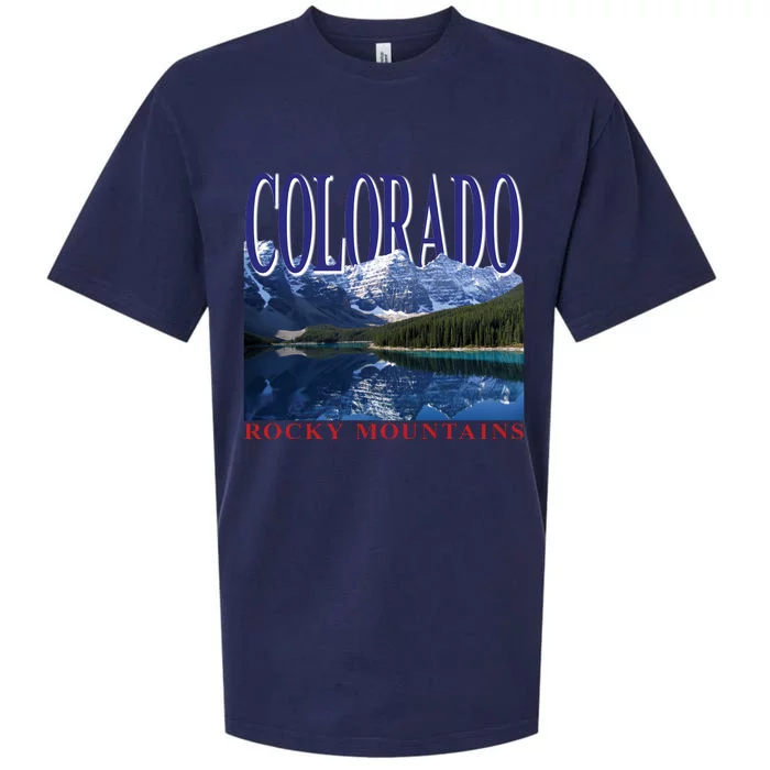 Beautiful Rocky Mountains Colorado Sueded Cloud Jersey T-Shirt