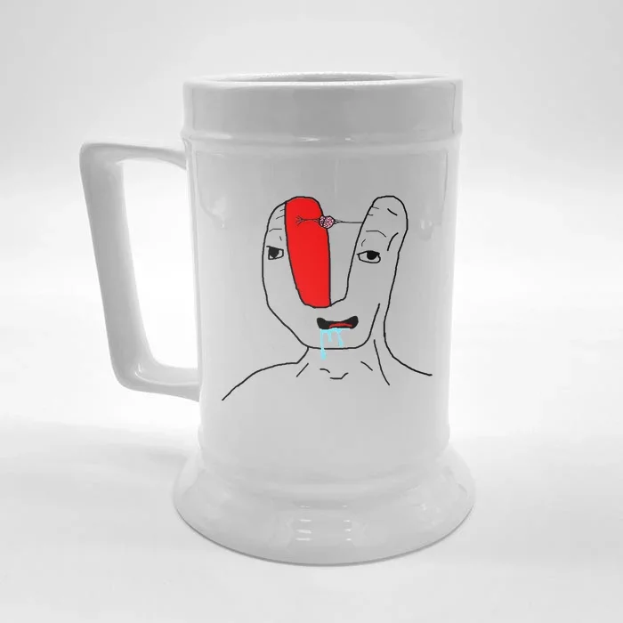 Brain Rot Meme Front & Back Beer Stein