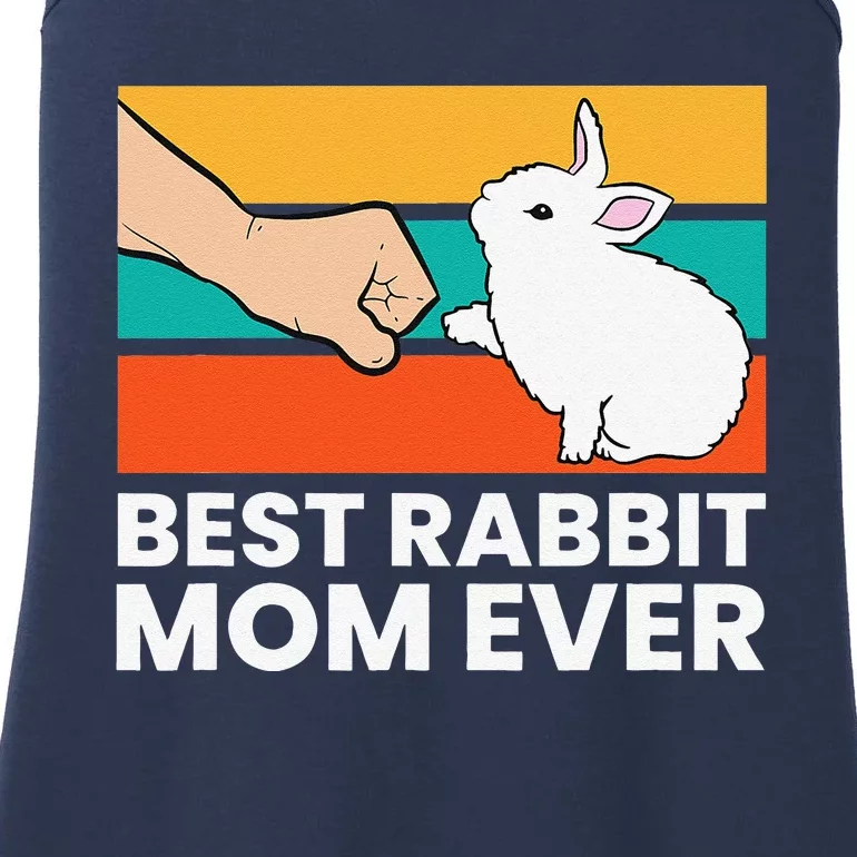 Best Rabbit Mom Ever Cute Bunny Rabbit Mom Ladies Essential Tank