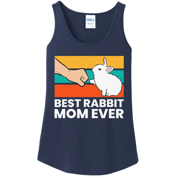 Best Rabbit Mom Ever Cute Bunny Rabbit Mom Ladies Essential Tank