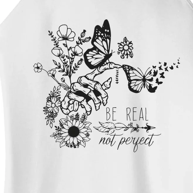 Be Real Not Perfect Self Love Women’s Perfect Tri Rocker Tank