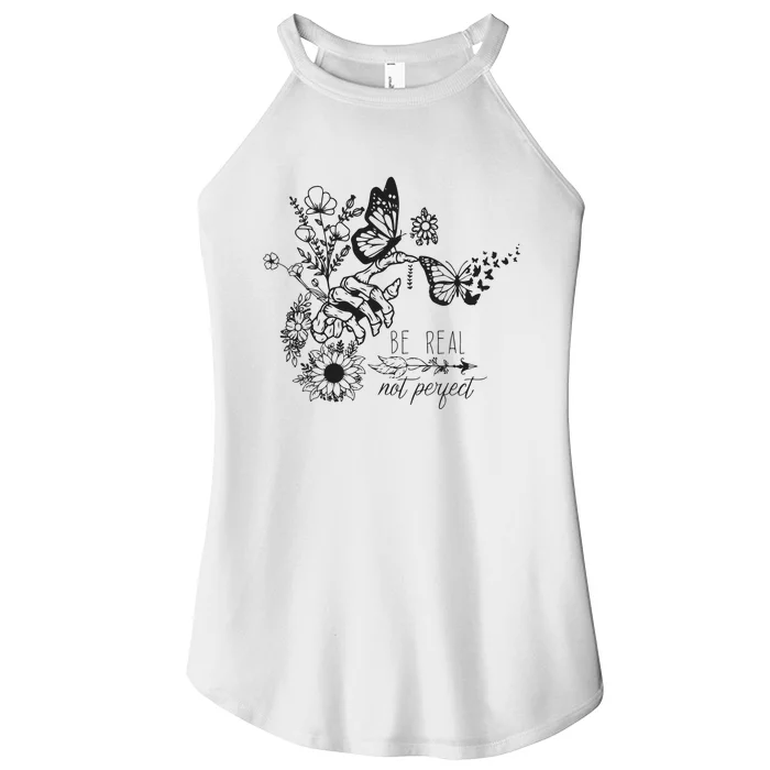 Be Real Not Perfect Self Love Women’s Perfect Tri Rocker Tank