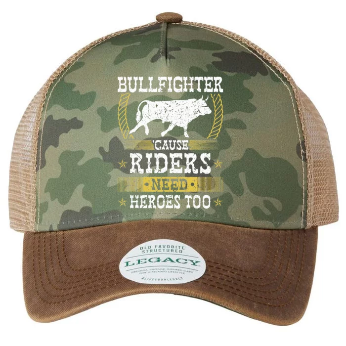 Bullfighter Riders Need Heroes Rodeo Clown Bullfighting Legacy Tie Dye Trucker Hat