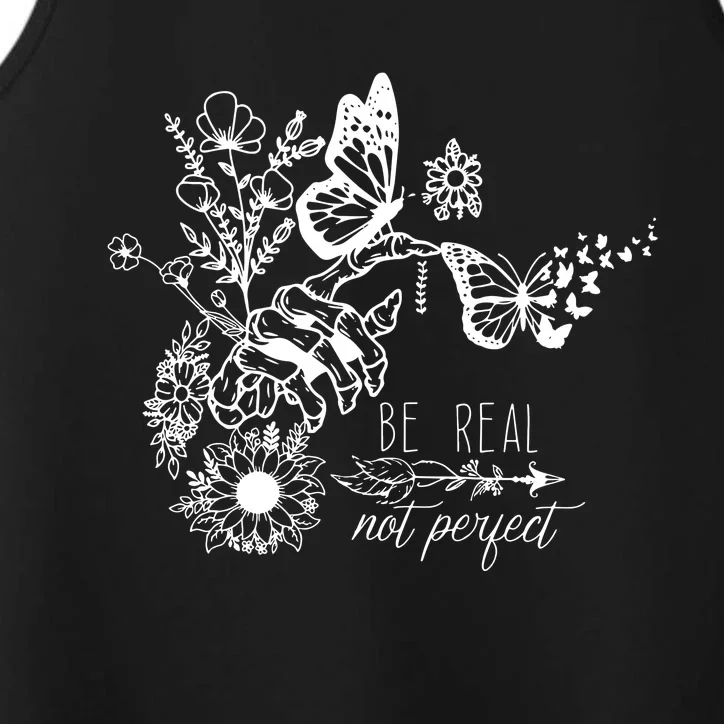 Be Real Not Perfect Cut Files For Cricut Self Love Performance Tank