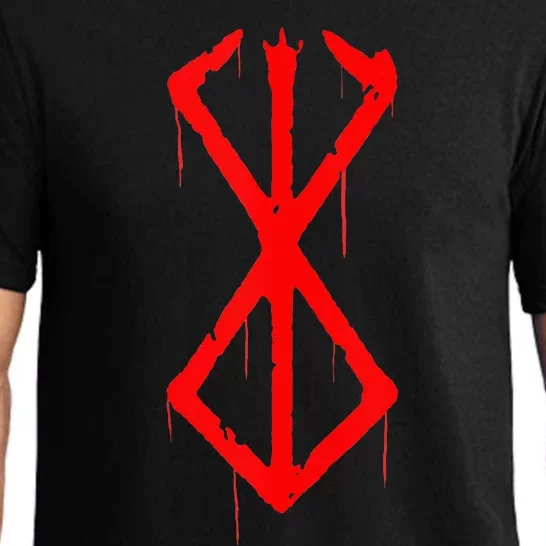 Berserker Rune Norse Viking Warrior Bloody Symbol Pajama Set