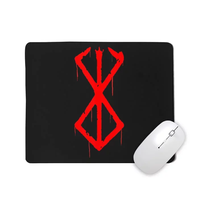 Berserker Rune Norse Viking Warrior Bloody Symbol Mousepad