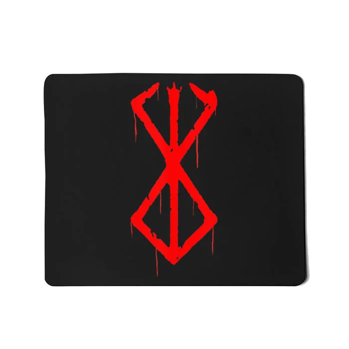 Berserker Rune Norse Viking Warrior Bloody Symbol Mousepad