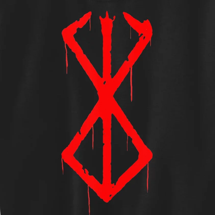 Berserker Rune Norse Viking Warrior Bloody Symbol Kids Sweatshirt