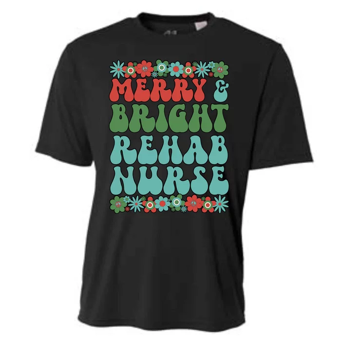 Bright Rehabilitation Nurse Christmas Nursing Xmas Gift Cooling Performance Crew T-Shirt