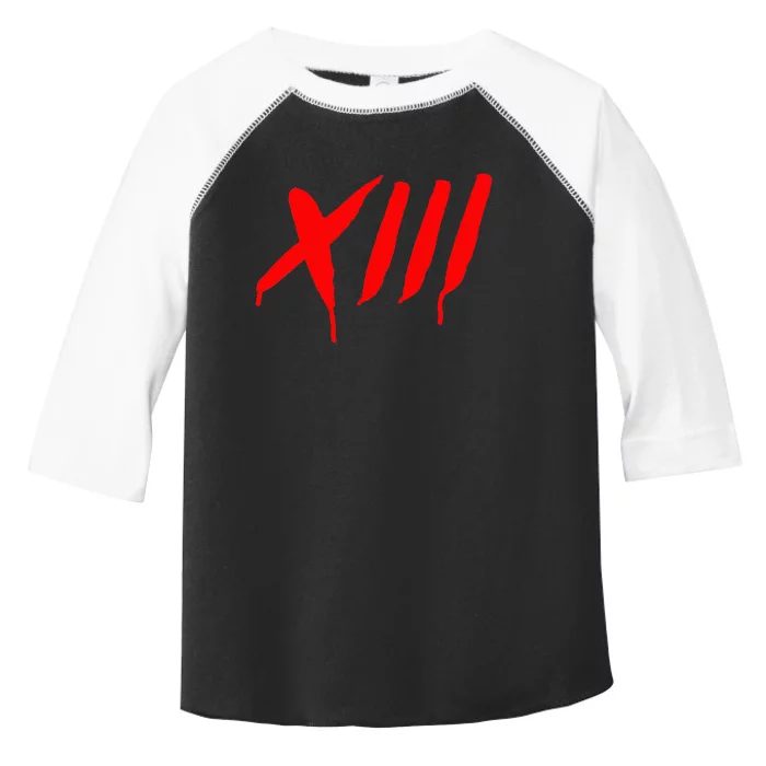 Bleeding Roman Numeral Thirn Scary Slasher Toddler Fine Jersey T-Shirt