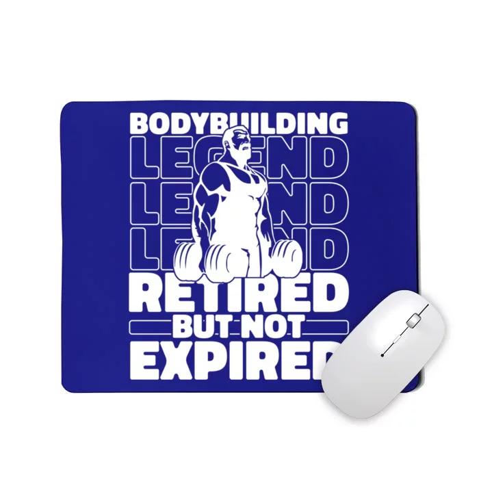 Bodybuilding Retired Natural Gymlife Gift Gym Bodybuilder Gift Mousepad