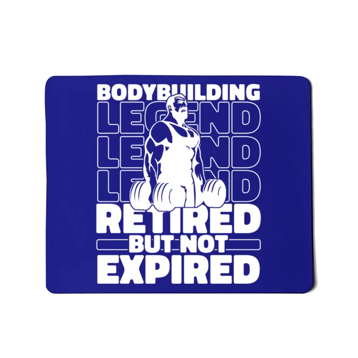 Bodybuilding Retired Natural Gymlife Gift Gym Bodybuilder Gift Mousepad