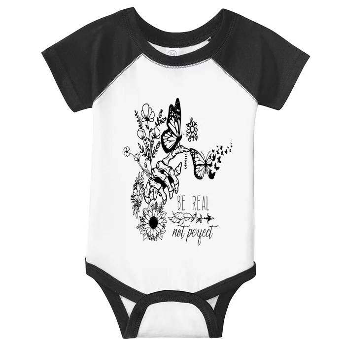 Be Real Not Perfect Self Love Infant Baby Jersey Bodysuit