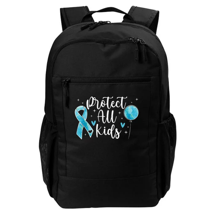 Blue Ribbon No For Child Abuse Excuse Prevention Month April Daily Commute Backpack