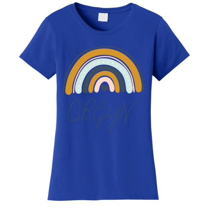 Boho Rainbow Obgyn Nurse Labor And Delivery Nurse Squad Gift Women's T-Shirt