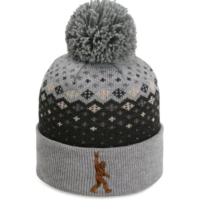 Bigfoot Rock On The Baniff Cuffed Pom Beanie