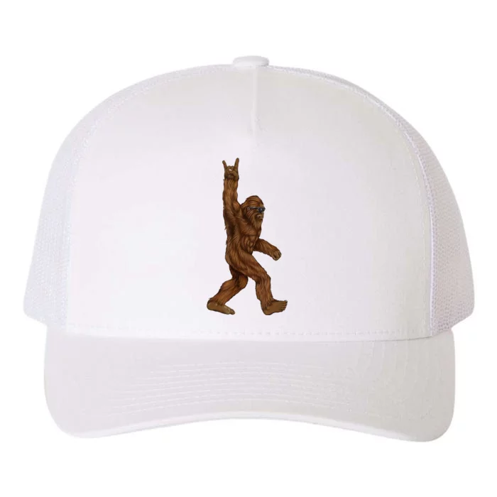 Bigfoot Rock On Yupoong Adult 5-Panel Trucker Hat