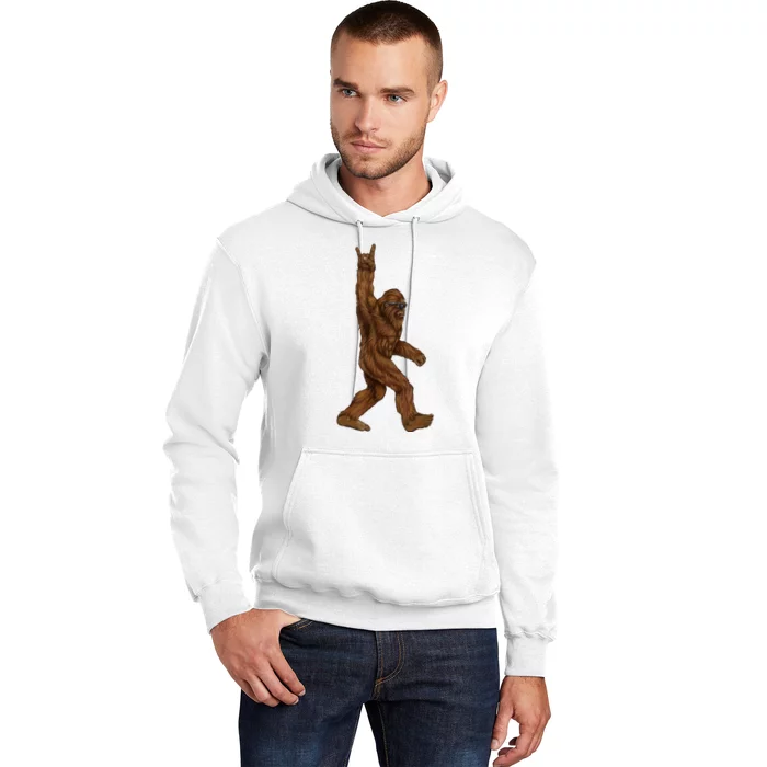 Bigfoot Rock On Hoodie