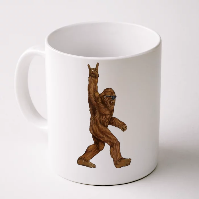 Bigfoot Rock On Front & Back Coffee Mug