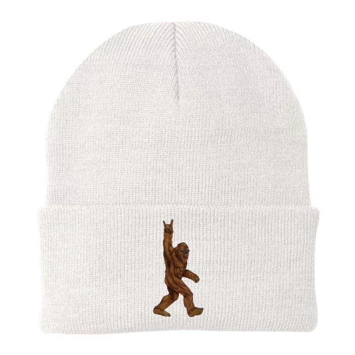 Bigfoot Rock On Knit Cap Winter Beanie