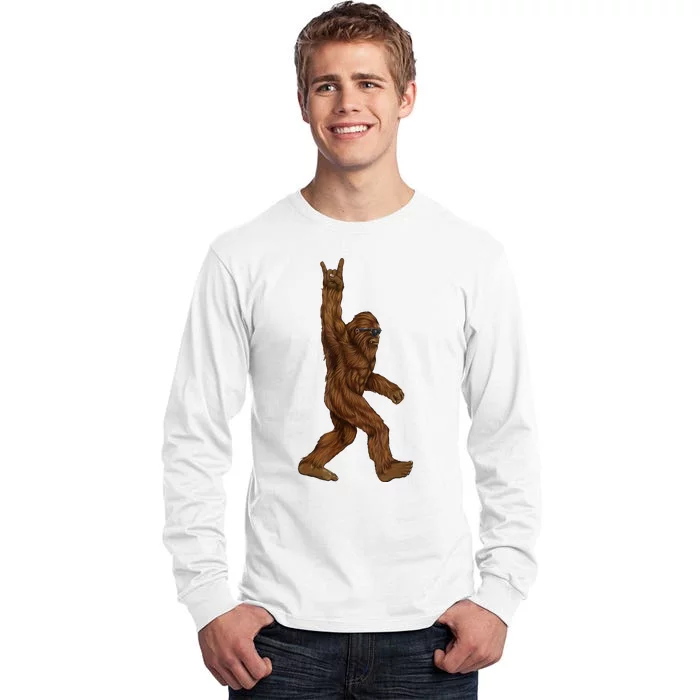 Bigfoot Rock On Tall Long Sleeve T-Shirt