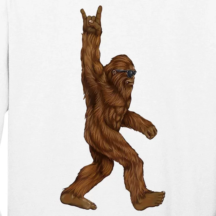 Bigfoot Rock On Tall Long Sleeve T-Shirt