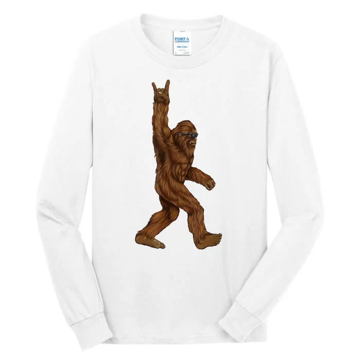 Bigfoot Rock On Tall Long Sleeve T-Shirt