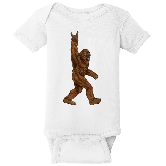 Bigfoot Rock On Baby Bodysuit