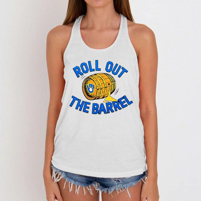 Brewers Roll Out The Barrel Women's Knotted Racerback Tank