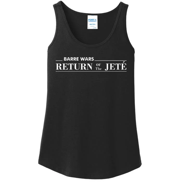 Barre Return Of The Jete Ballet Ballerina Joke Quote Ladies Essential Tank