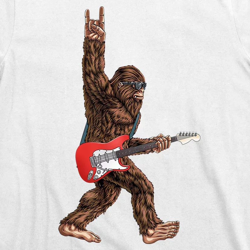 Bigfoot Rock On Guitar T-Shirt