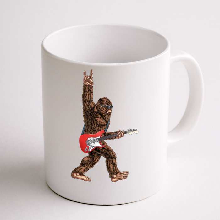 Bigfoot Rock On Guitar Front & Back Coffee Mug