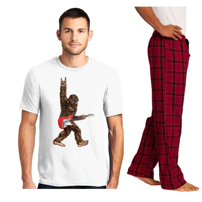 Bigfoot Rock On Guitar Pajama Set