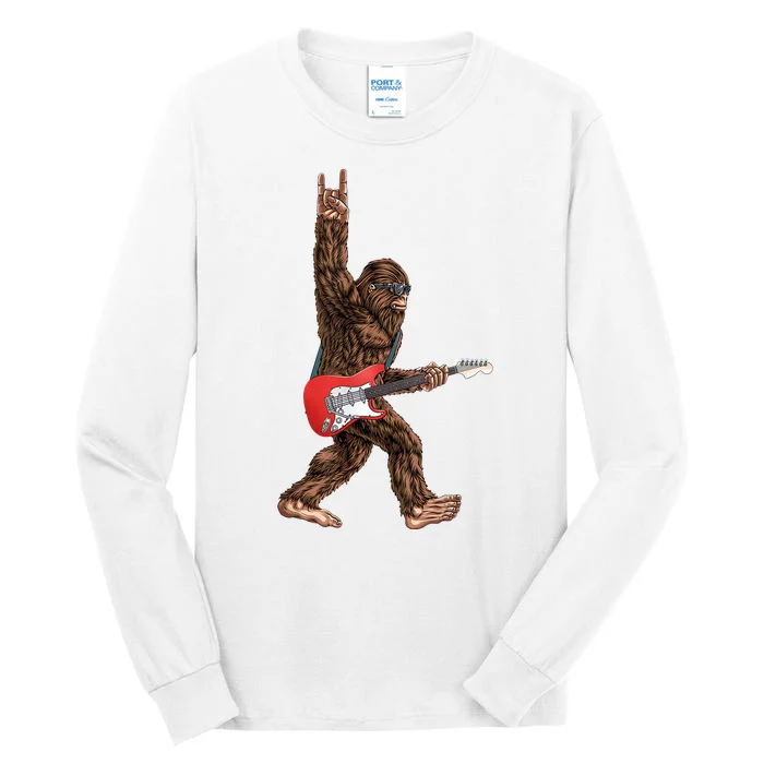 Bigfoot Rock On Guitar Tall Long Sleeve T-Shirt