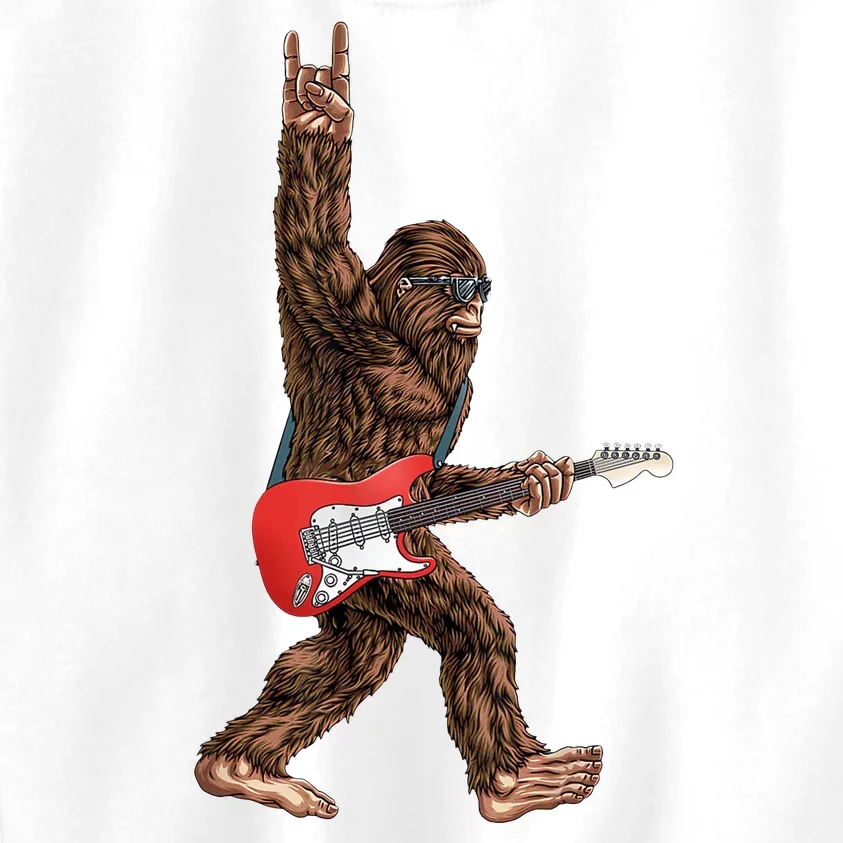 Bigfoot Rock On Guitar Kids Sweatshirt