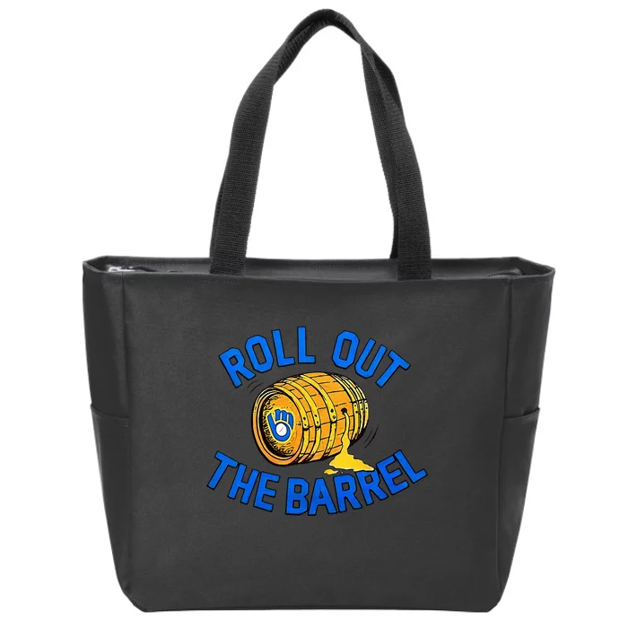 Brewers Roll Out The Barrel Zip Tote Bag