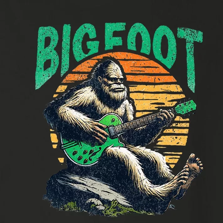 Bigfoot Rockin Out On The Guitar Toddler Long Sleeve Shirt