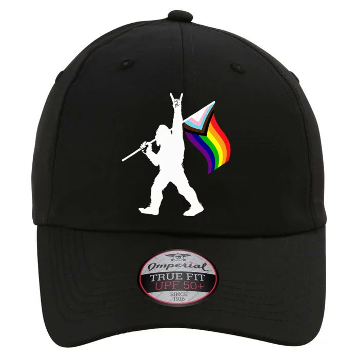 Bigfoot Rock On Lgbtq Progressive New Pride Flag The Original Performance Cap