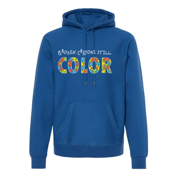 Broken Crayons Still Color Premium Hoodie