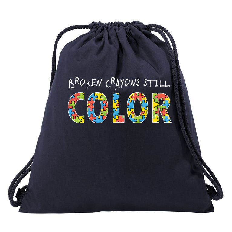 Broken Crayons Still Color Drawstring Bag