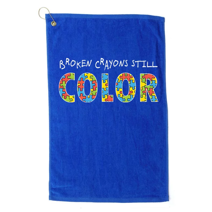 Broken Crayons Still Color Platinum Collection Golf Towel