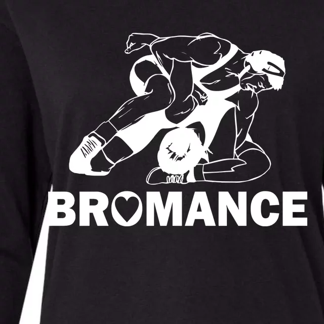 Bromance Wrestling Womens Cotton Relaxed Long Sleeve T-Shirt