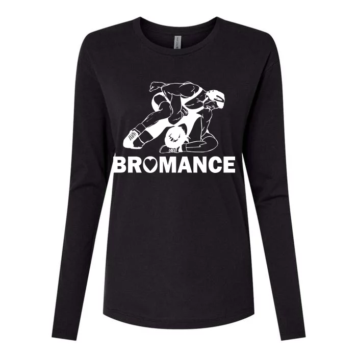 Bromance Wrestling Womens Cotton Relaxed Long Sleeve T-Shirt