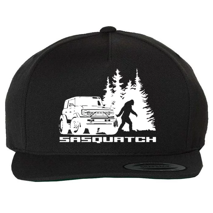 Bronco Sasquatch Truck Wool Snapback Cap