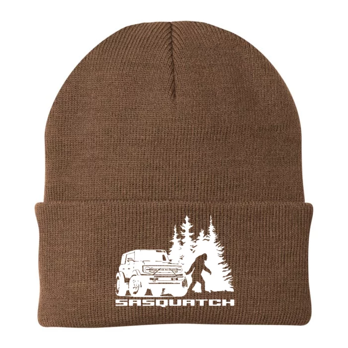 Bronco Sasquatch Truck Knit Cap Winter Beanie